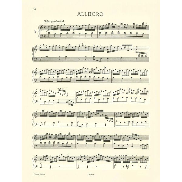 Edition Peters C.Ph.E.Bach Sonaten und Stücke