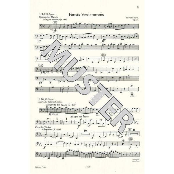 Edition Peters Orchester Probespiel Tuba