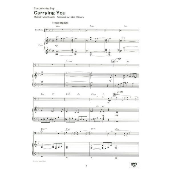 Yamaha Music Entertainment  Studio Ghibli Songs Trombone 1