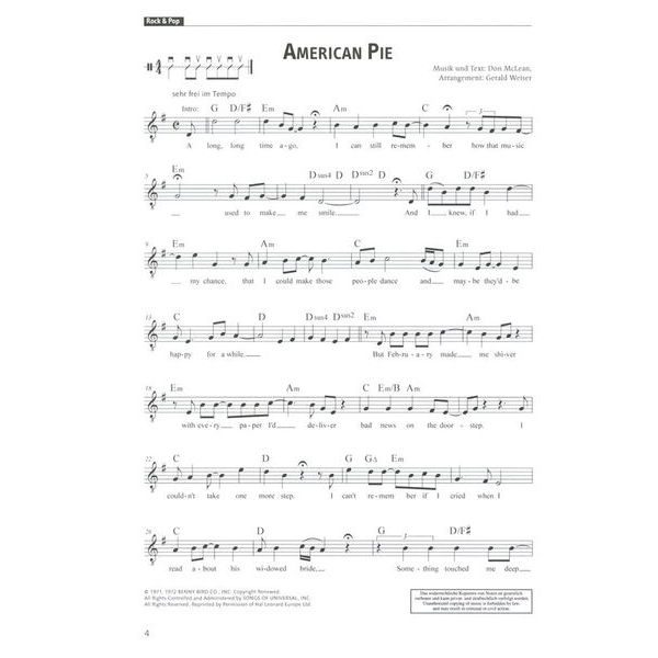 Schott Rock & Pop Gitarren-Songbook