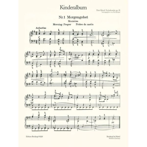 Breitkopf & Hrtel Tschaikowsky Kinderalbum