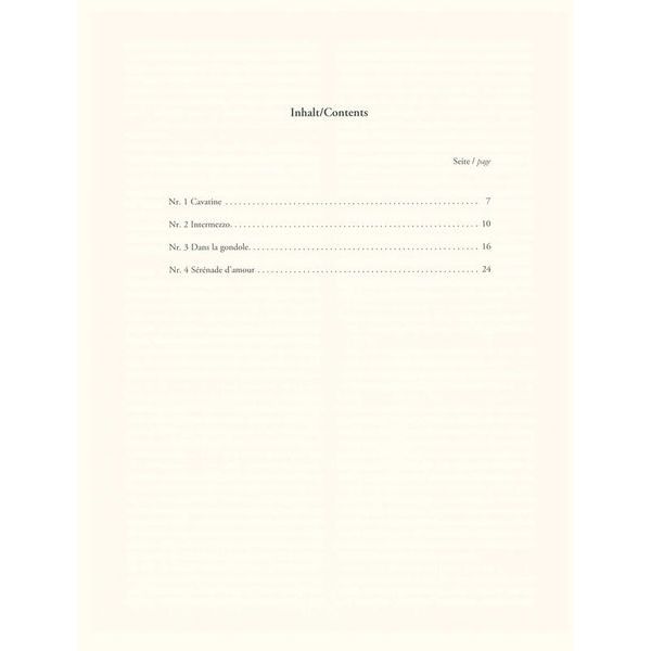 Zimmermann Verlag Andersen Quatre Morceaux