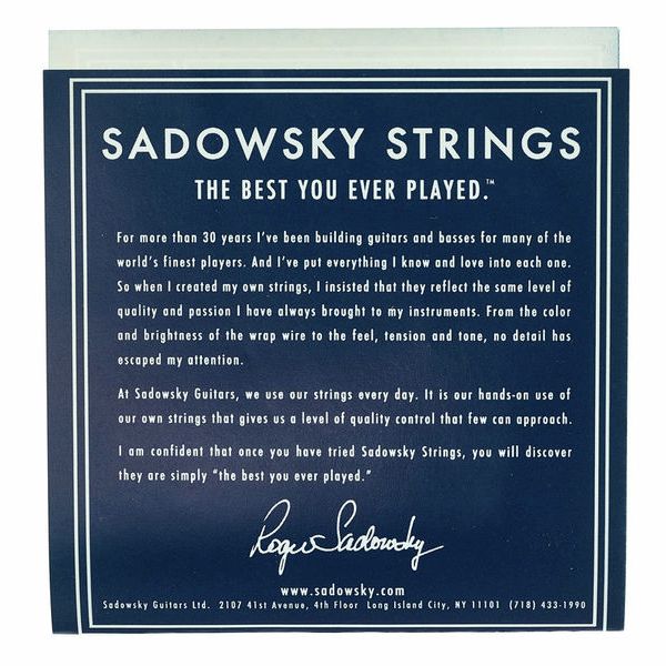 Sadowsky Blue Label Steel FLW 012-052
