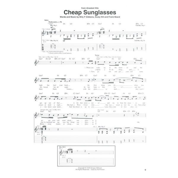 Hal Leonard ZZ Top Guitar Anthology