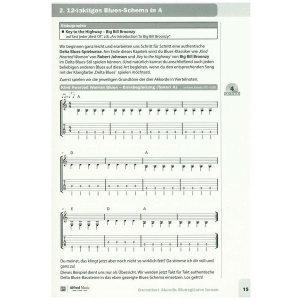Alfred Music Publishing Garantiert Akustik-Bluesgit.