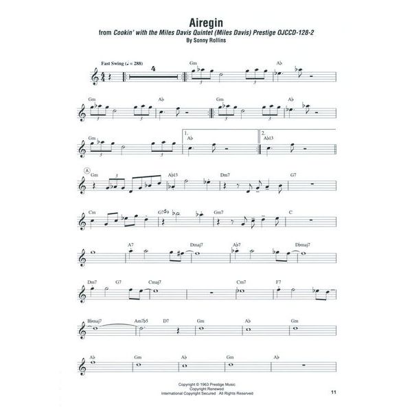 Hal Leonard John Coltrane Omnibook Bb