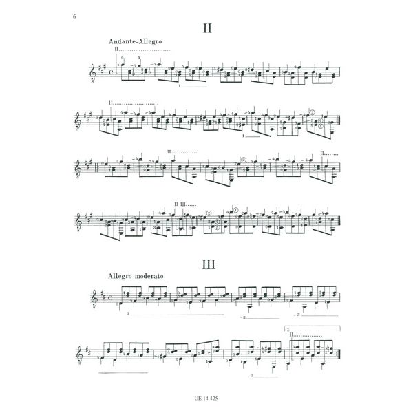 Universal Edition Sor Mittelschwere Etüden