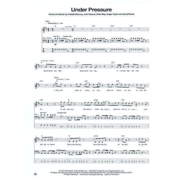 Hal Leonard Queen The Bass Guitar Collect