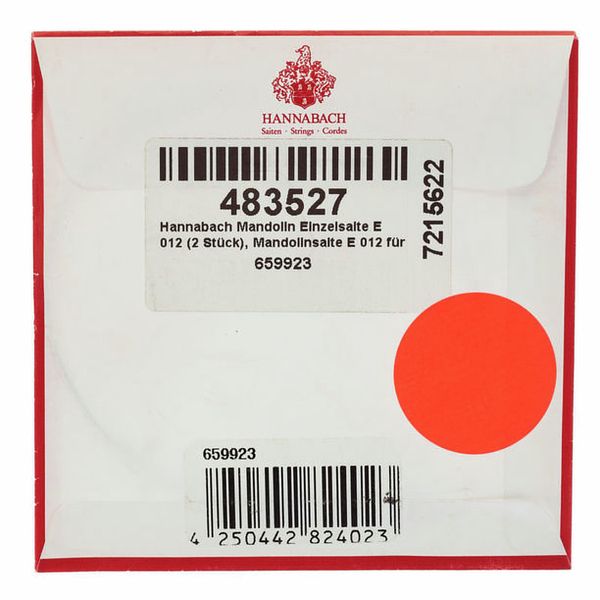 Hannabach Mandolin String E .012 (2pcs)