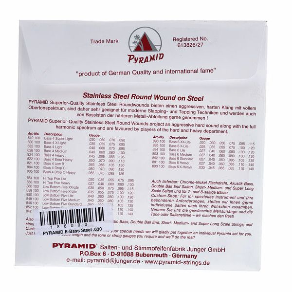 Pyramid 030 Single String bass guitar