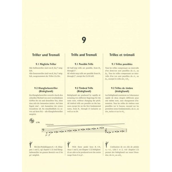 Brenreiter Die Spieltechnik des Fagotts