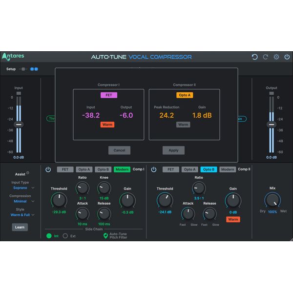 Antares AutoTune Vocal Compressor