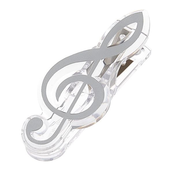 agifty Music Clip Violin Clef Silver