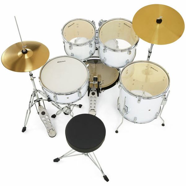 Millenium Focus 18 Drum Set White