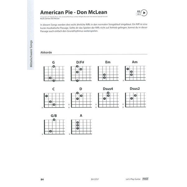 Hage Musikverlag Let's Play Guitar 1