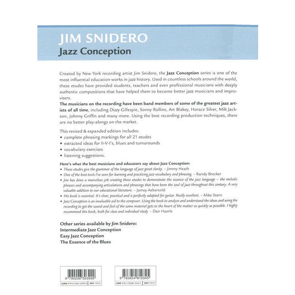 Advance Music Jazz Conception 3 T-Sax