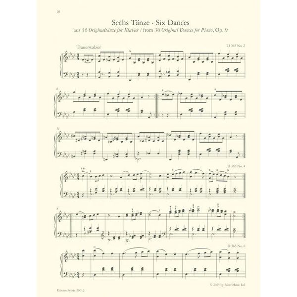 Edition Peters Schubert Meisterwerke