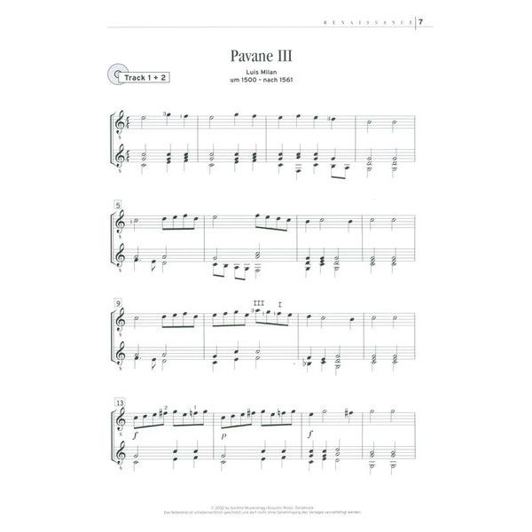 Acoustic Music Books 20 Klassik-Hits für Gitarre