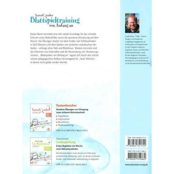 Holzschuh Verlag Tastenforscher Blattspiel