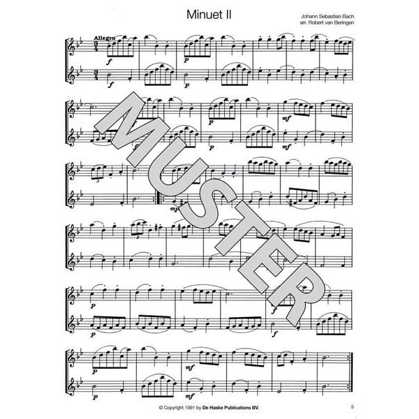 De Haske Bach For Saxophone - Duets