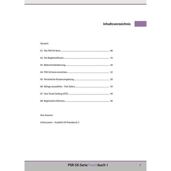 Keys Experts Verlag SX720/920 Praxisbuch 1