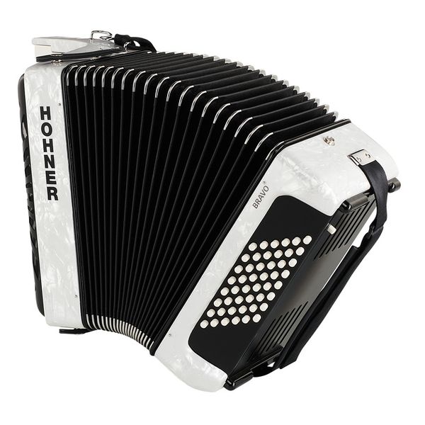 Hohner Bravo II 48 White silent key