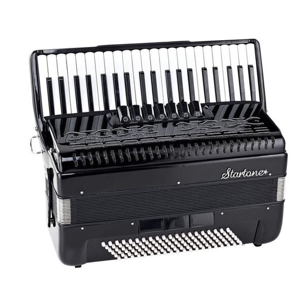 Startone Piano Accordion 120 Black MKII