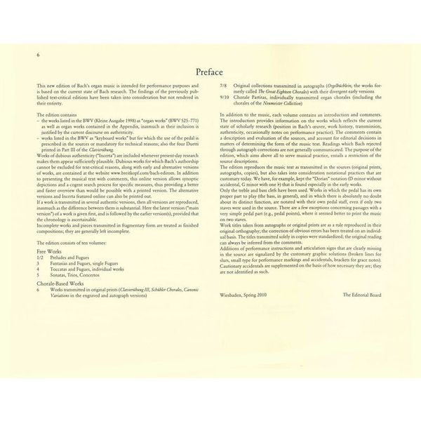 Breitkopf & Hrtel Bach Smtliche Orgelwerke