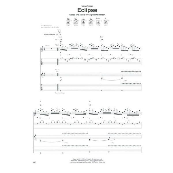 Hal Leonard Yngwie Malmsteen Anthology