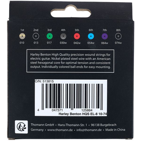 Harley Benton HQS EL-8 10-74