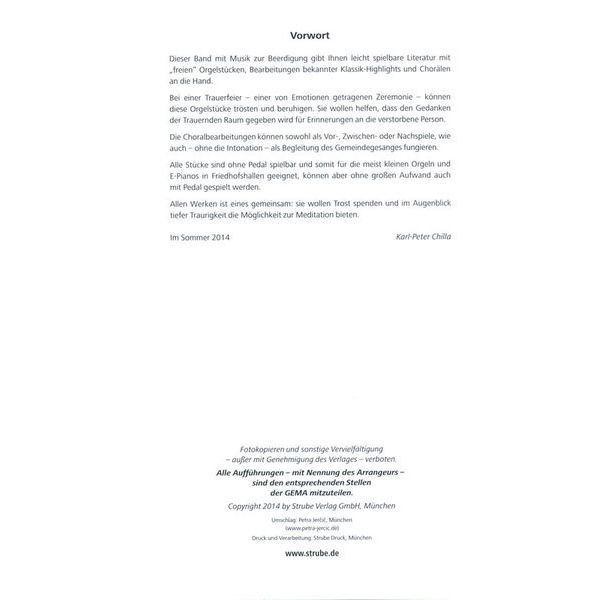 Strube Verlag Beerdigung