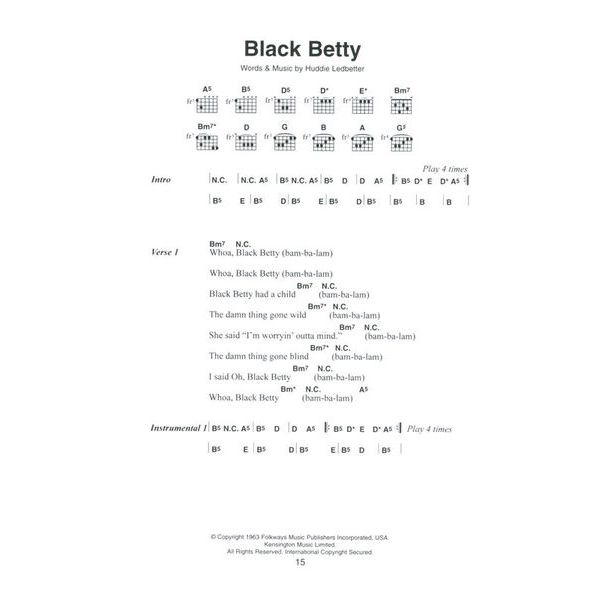 Wise Publications Little Black Book of Blues