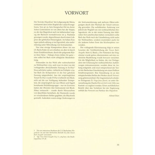 Brenreiter Bach Magnificat D-Dur