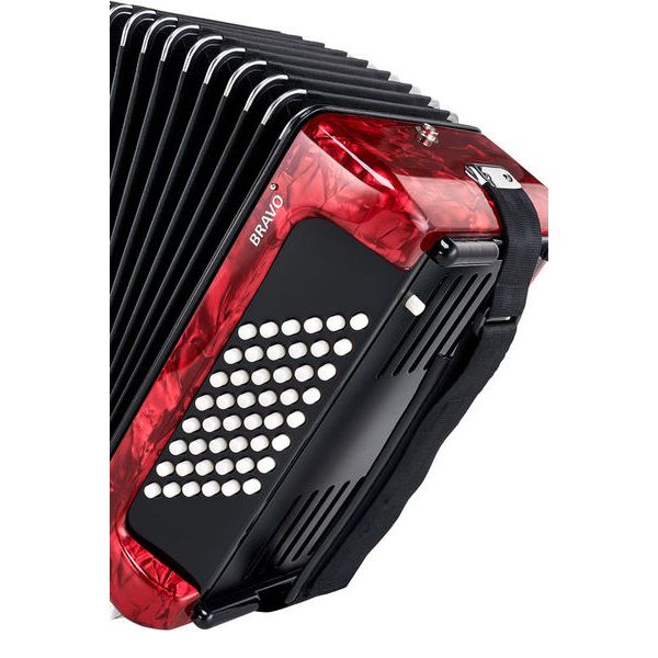 Hohner Bravo II 48 Red silent key