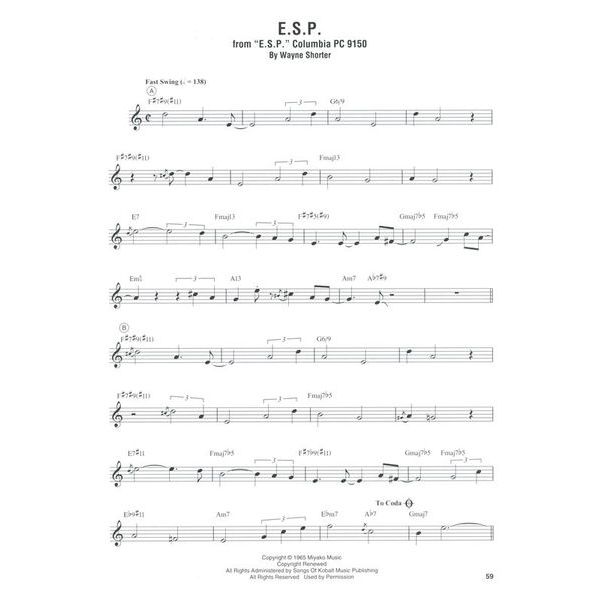 Hal Leonard Miles Davis Omnibook Bb