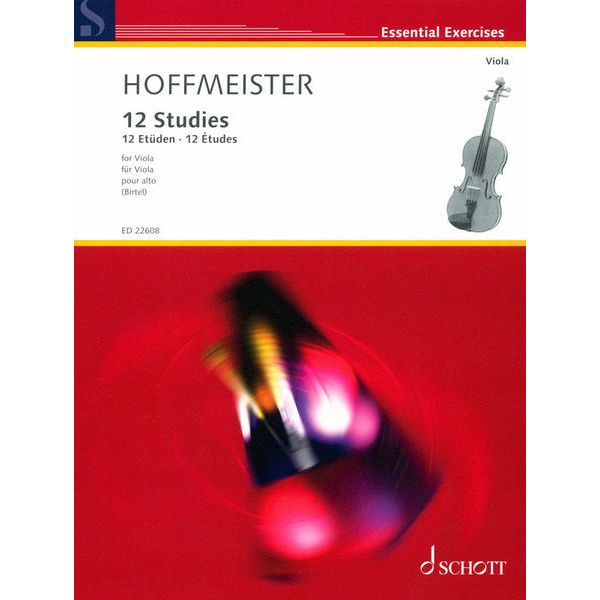 Schott Hoffmeister 12 Etüden Viola