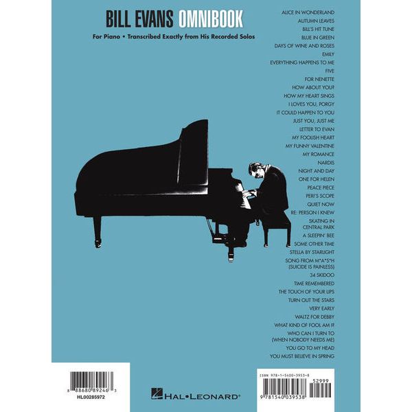 Hal Leonard Bill Evans Omnibook Piano
