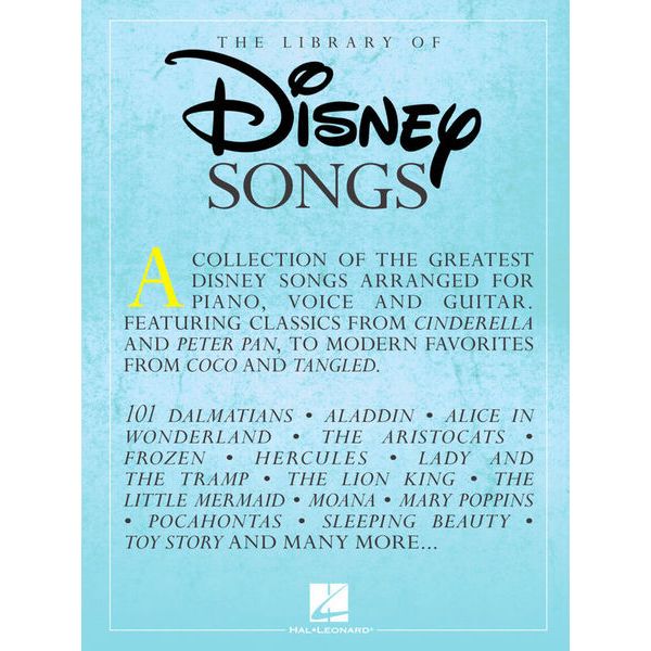 Hal Leonard Library of Disney Songs Piano