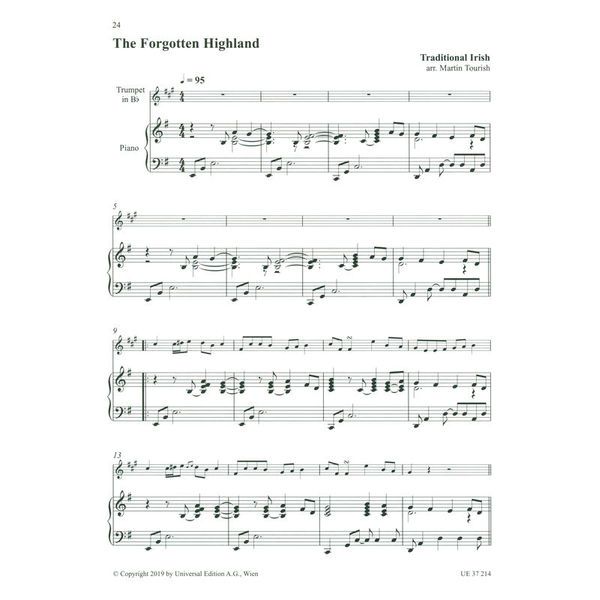 Universal Edition Celtic Play-Along Trumpet