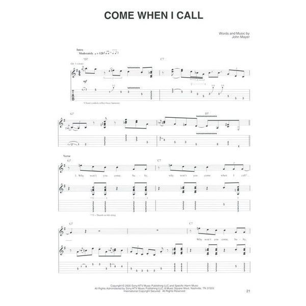 Hal Leonard John Mayer Live