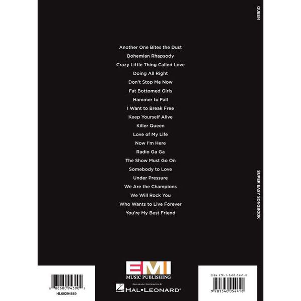 Hal Leonard Queen Super Easy