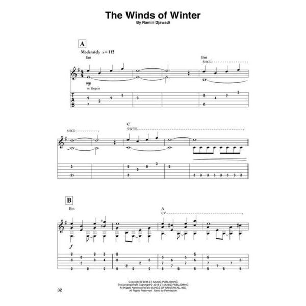 Hal Leonard Game of Thrones Guitar