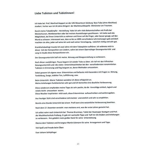 Schlipf Tuba Basiskurs Tuba F