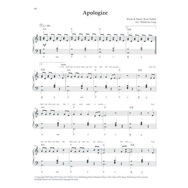 Holzschuh Verlag Pop Rock Classics Accordion 2