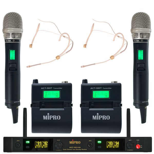 Mipro ACT-5800 MU-55HNS/MU-59 Quad