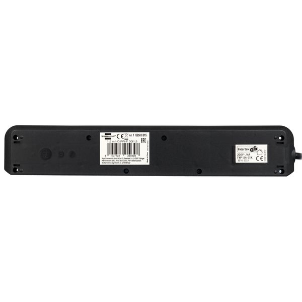 Brennenstuhl Eco-L 6 Way Split Sw 1,5m BK