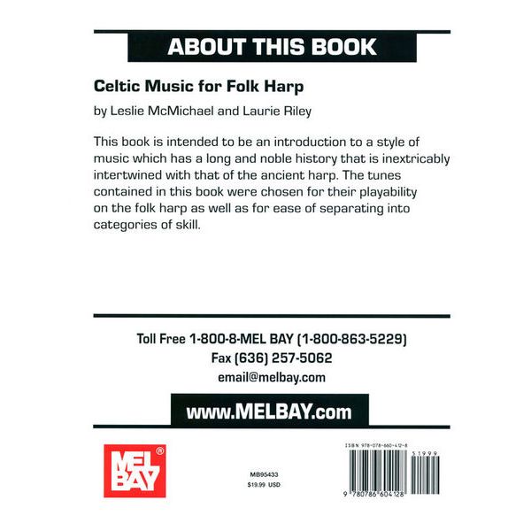 Mel Bay Celtic Music For The Folk Harp
