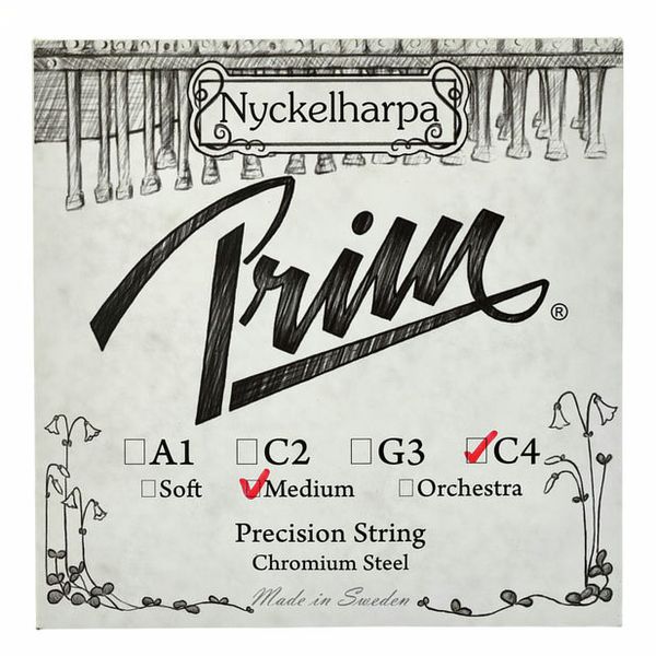 Prim Nyckelharpa String C4 Medium