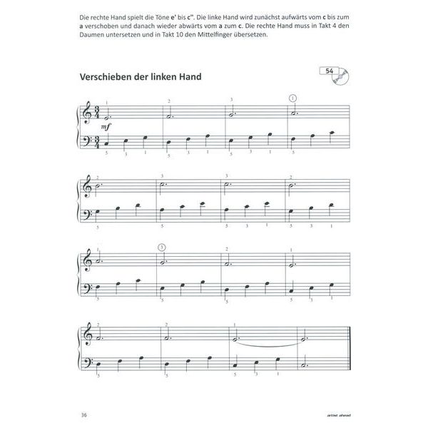 Artist Ahead Musikverlag Allerersten Fingerübungen