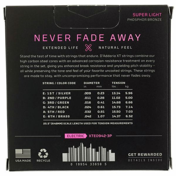 Daddario XTE0942-3P Super Light